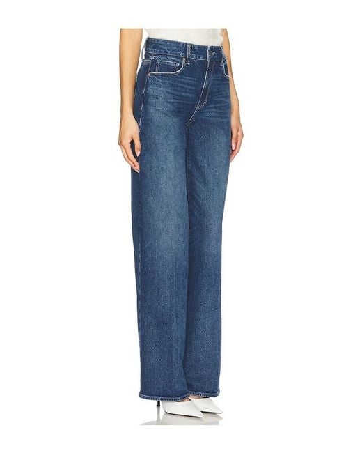 PAIGE Blue Sasha With Seamed Beltloops Jeans