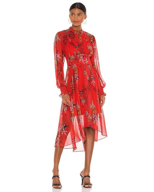 AllSaints Leonie Melisma Dress in Red | Lyst Australia