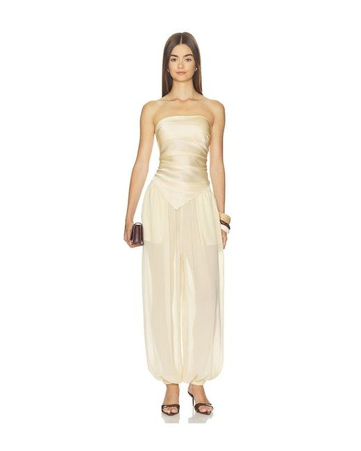 NonChalant Label Natural Amelia Silk Scarf