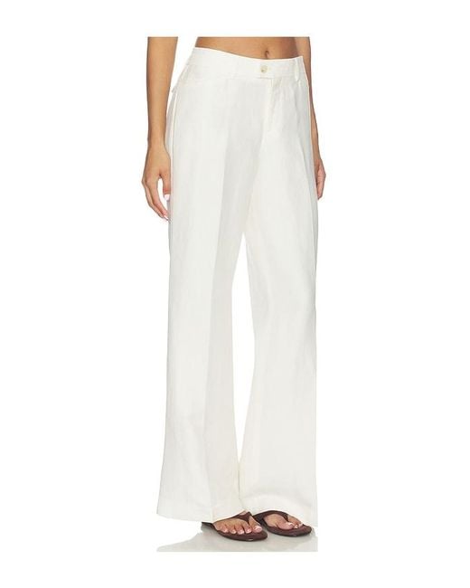 Closed White Flared Linen Pants