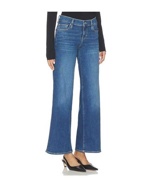FRAME Blue Low Rise Le Slim Palazzo Jeans