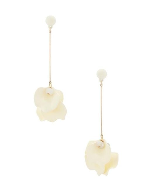 Shashi White Petunia Earring