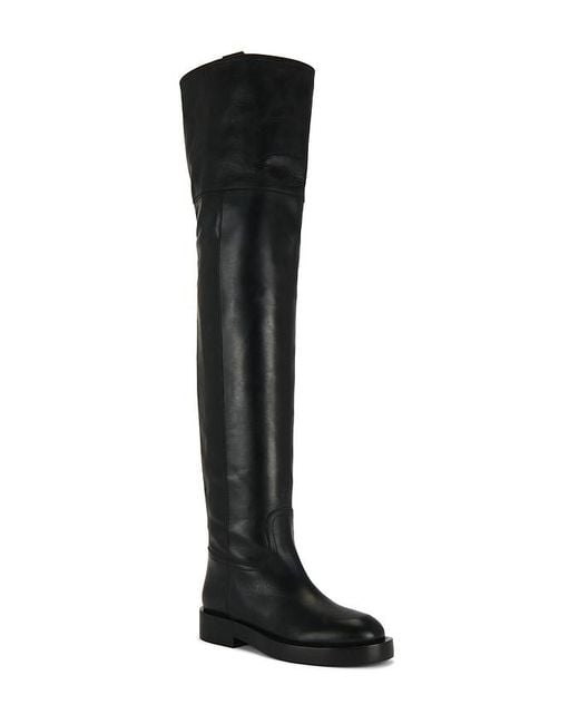 Paris Texas Black Napa Over The Knee Boot