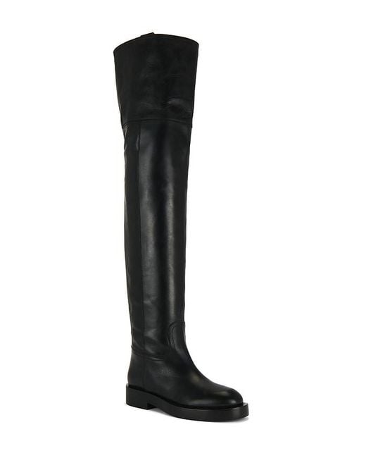 Paris Texas Black Napa Over The Knee Boot