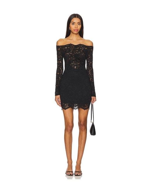 House of Harlow 1960 Black X Revolve Romy Mini Dress