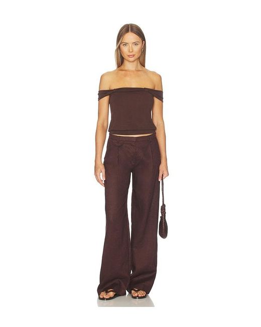 geel Brown Wilson Top