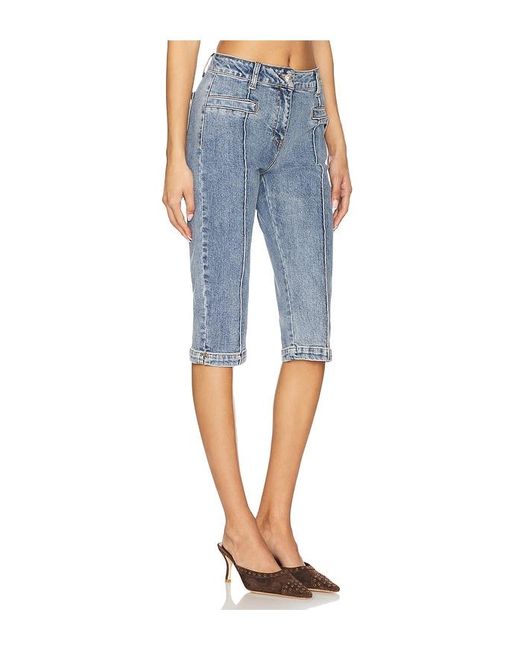 Steve Madden Delray カプリパンツ Blue