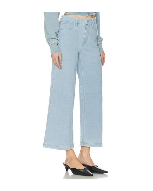 GOOD AMERICAN Blue Jeanius Cropped Good Skate