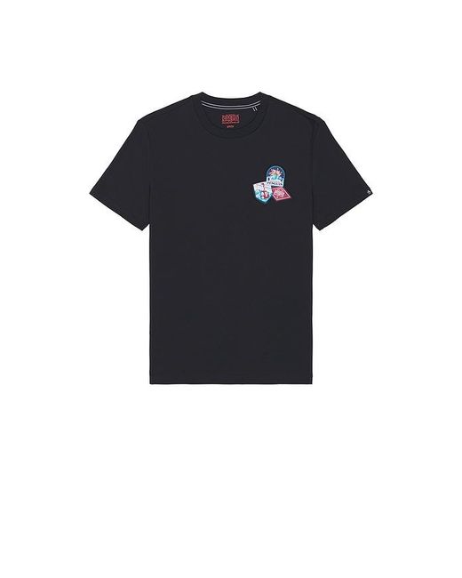 Original Penguin Black Gondola Patch Tee for men