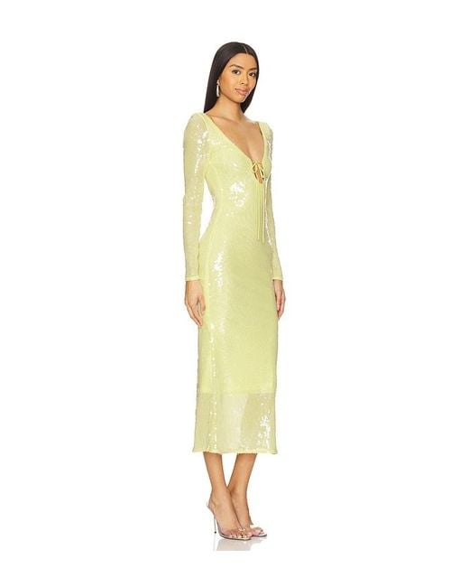Bardot Yellow Verona Maxi Dress