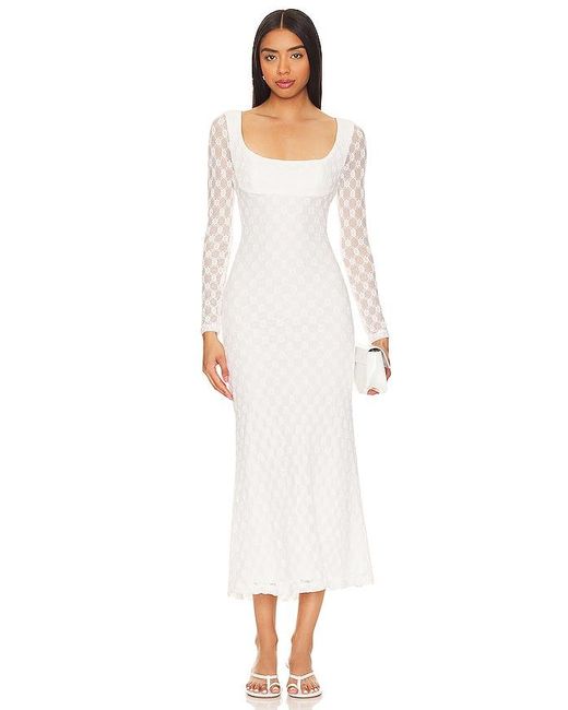 Bardot White Adoni Midi Dress