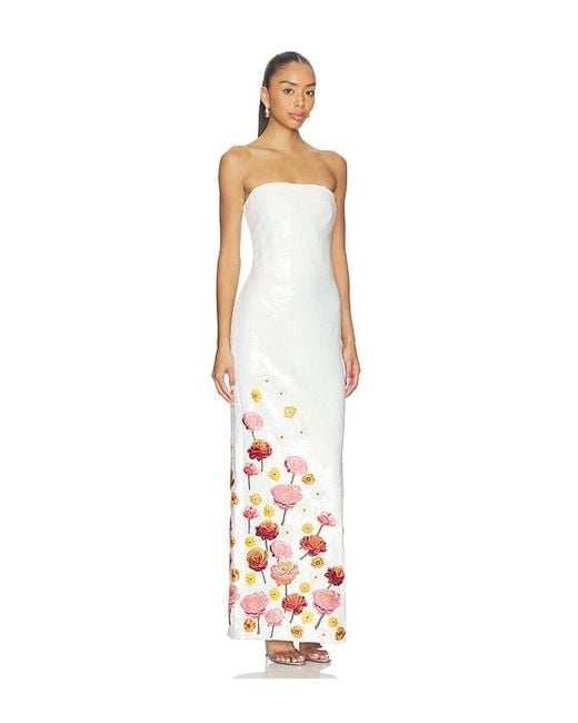 AFEW Rahul Mishra White Rahul Mishra Sequined Corset Maxi Dress