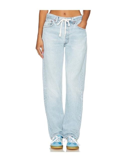 aligrace Blue Weiter Schnitt Baggy Drawstring Customs