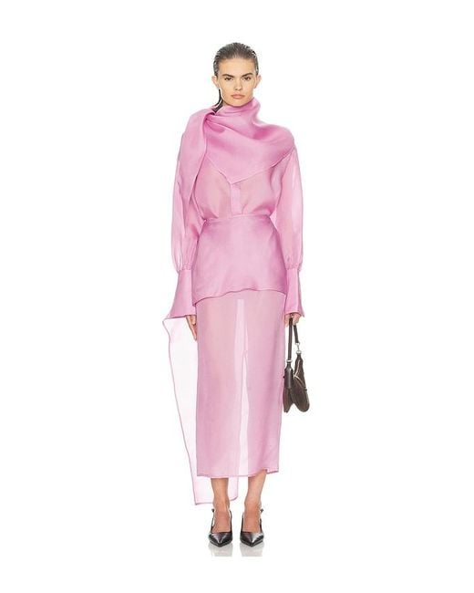 Helsa Pink Rock He Silk Gazar