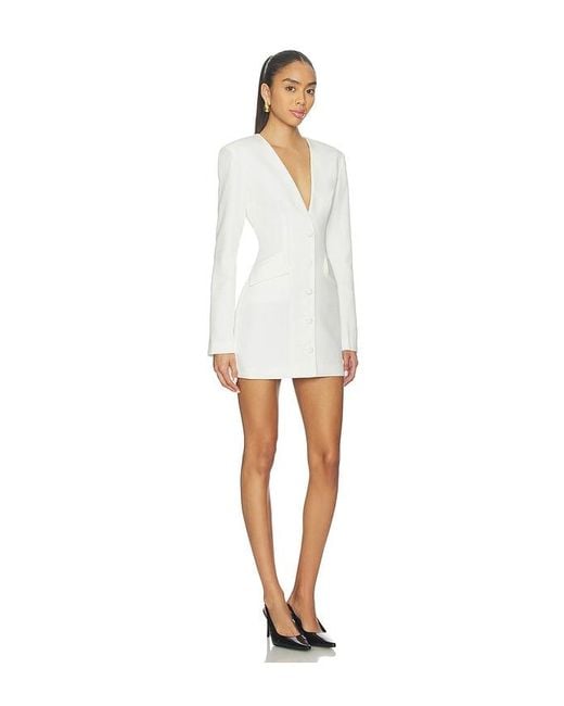 ALL THE WAYS White Elizabeth Blazer Dress