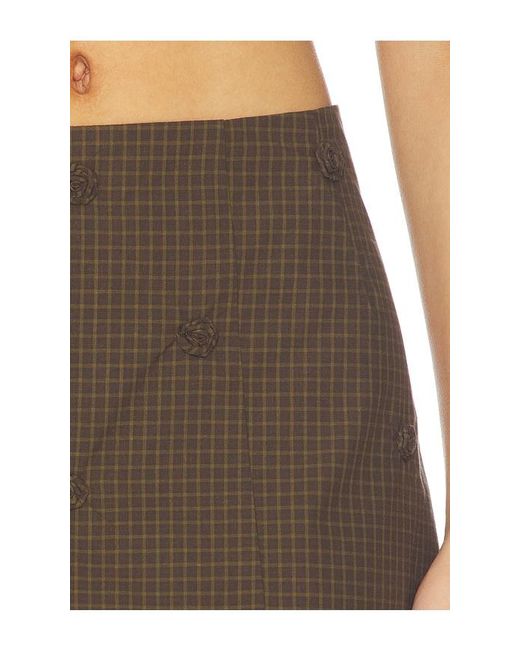 My Mum Made It Black Rosette Check Mini Skirt