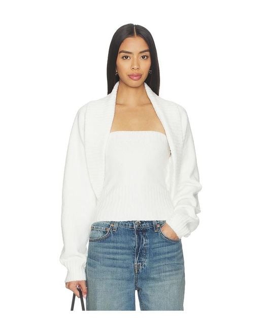 MORE TO COME White Huntah Cardigan Set