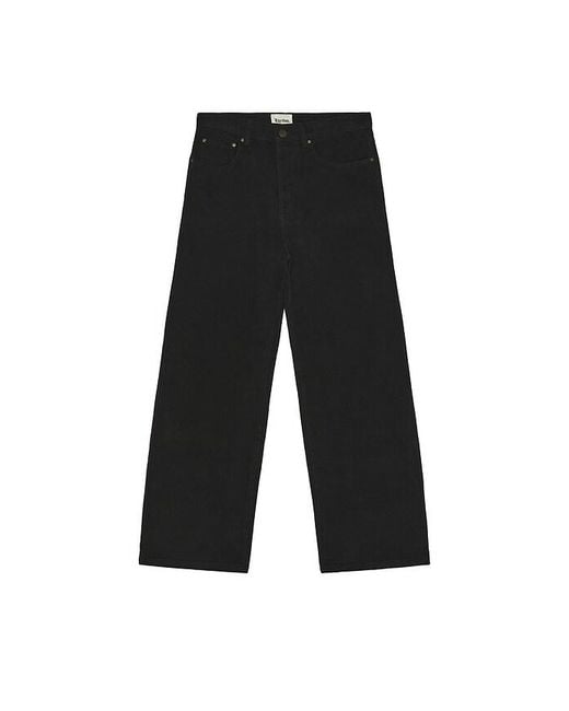 Rhythm Black Essential Straight Cut Jean for men