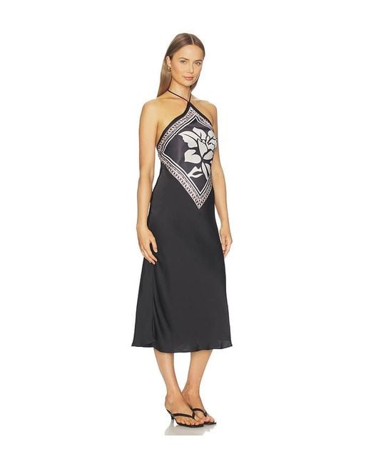 Free People Black Citrine Midi Dress