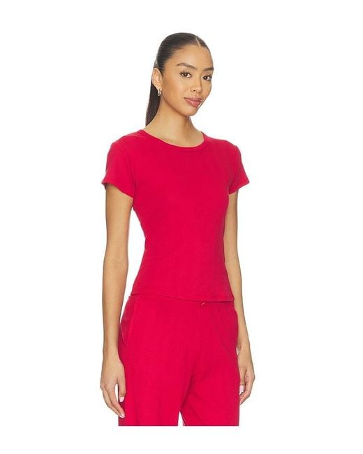 RAT BOI Red Pointelle Perfect Tee