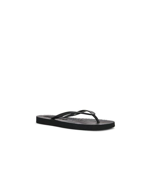 Sleeper Black Flip Flops Slim