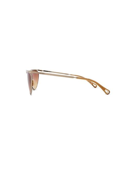 Chloé White Cat Eye Sunglasses