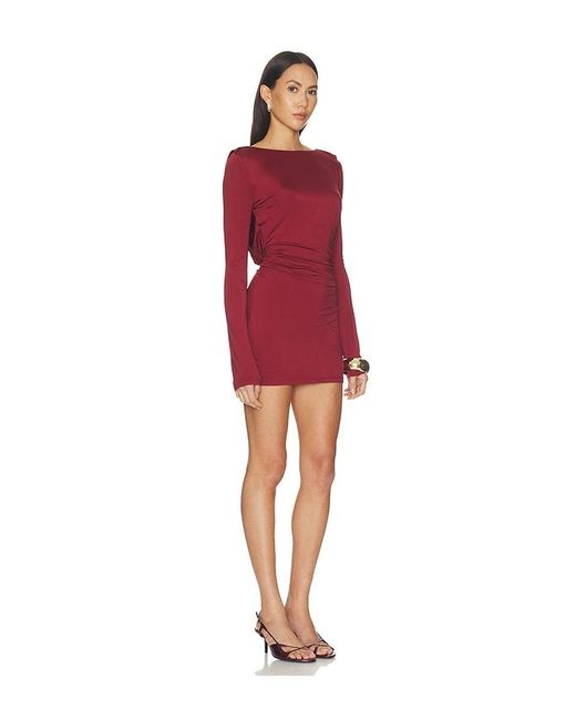 Auteur Studio Red Hollis-Cowl Back Mini Dress