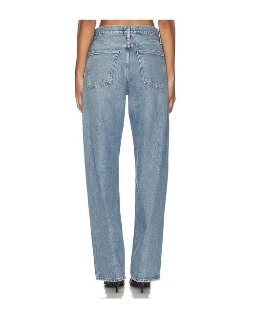 Agolde Blue Arc Criss Cross Jeans