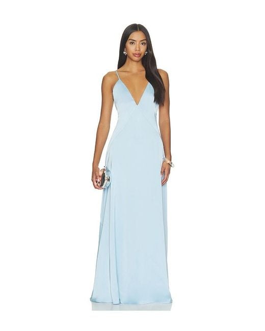 Lovers + Friends Blue Gaia Gown