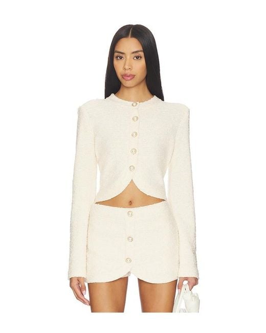 Lovers + Friends White Amelia Cardigan