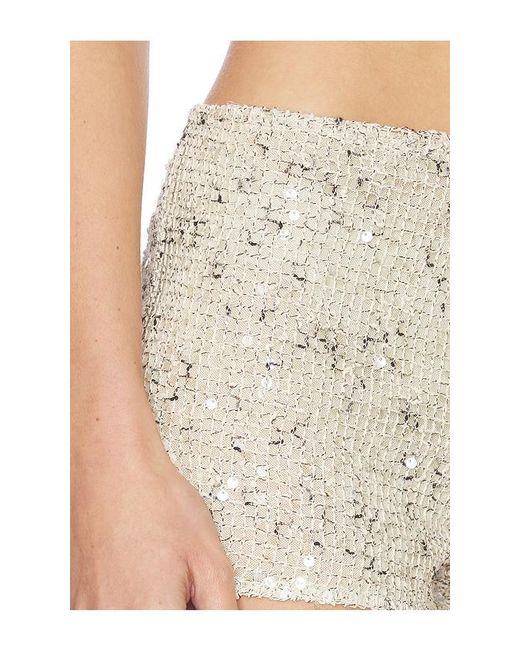 Lioness White Sequin Hot Short