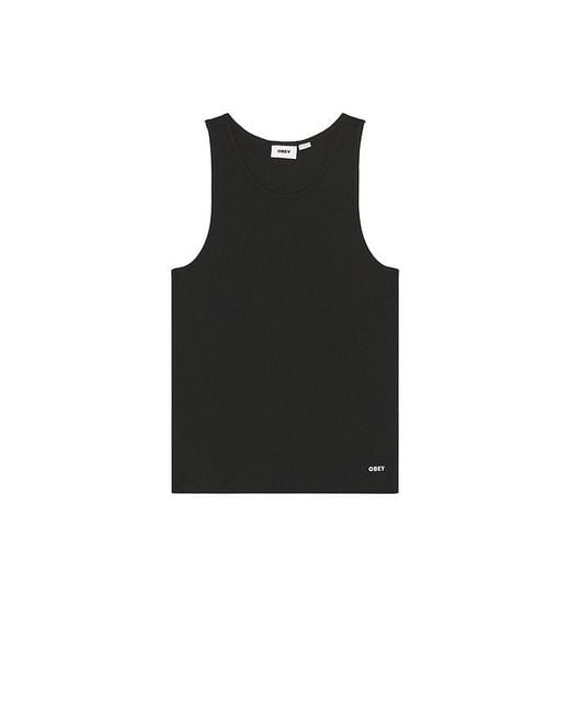 Obey Black 2 Pack Standard Rib Tank for men