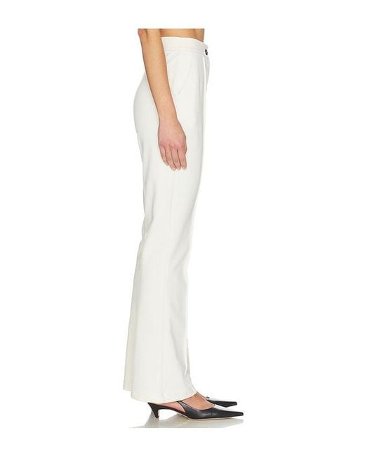 ALIGNE White Justin Pintuck Jersey Trouser