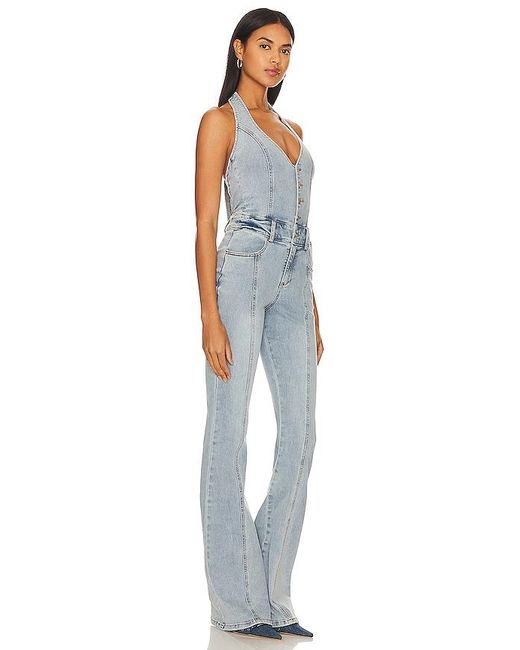 retroféte Blue Cynthia Jumpsuit