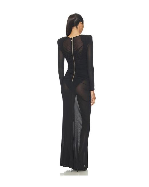 Zhivago Black It Became Her 2 Pc Mesh Gown