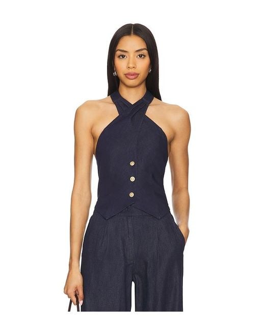 Yumi Kim Blue Aida Top