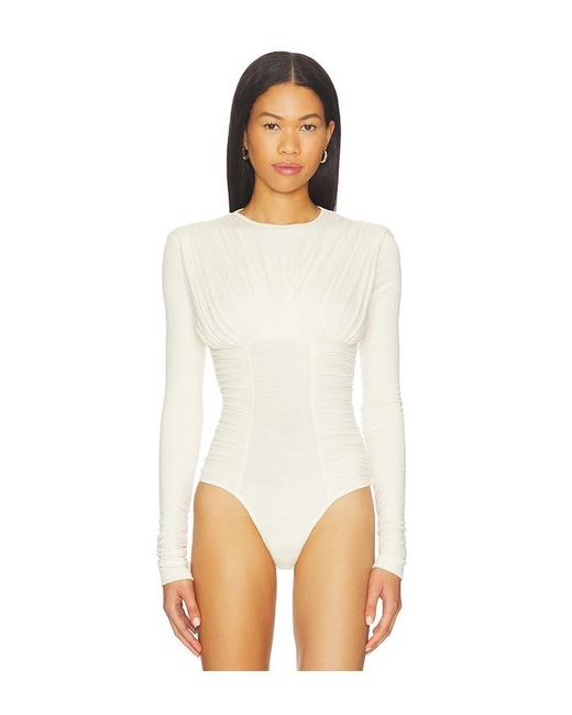 Agolde White Abbi Bodysuit