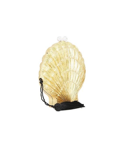 Emm Kuo White Le Sirenuse Scallop Seashell Evening Clutch