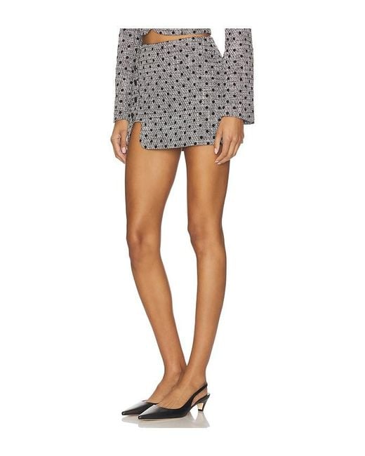 Amanda Uprichard Gray Puzzle Skort