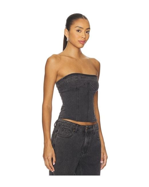 Lioness Black Sweetness Strapless Top