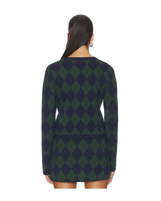 Jersey Cardigan En Color Verde Talla (También En Xs, S, M, Xl) Show Me Your Mumu de color Blue