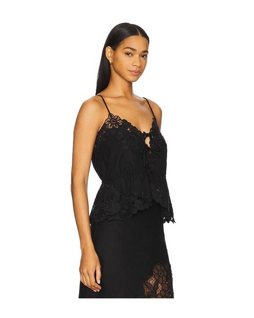 Top Bordado Katharine En Color Negro Talla (También En Xl) Sea de color Black