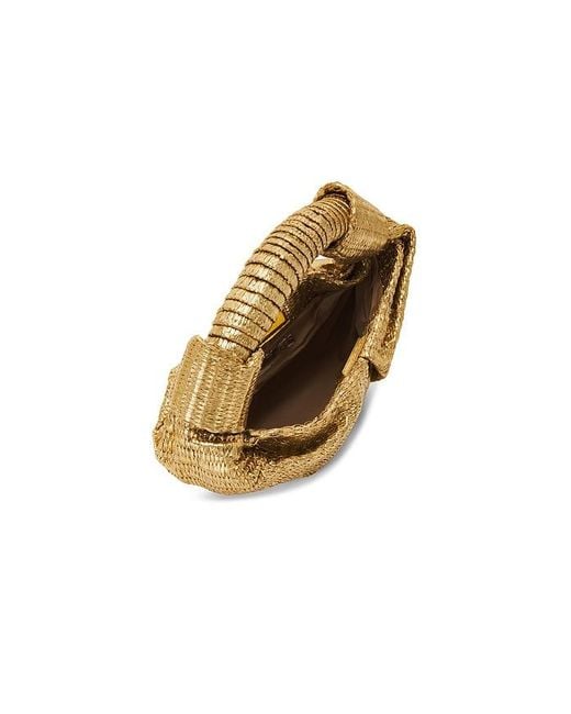 Simon Miller Metallic Raffia Lopsy Bag