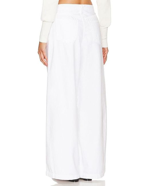 Agolde White Ellis Trouser Jeans
