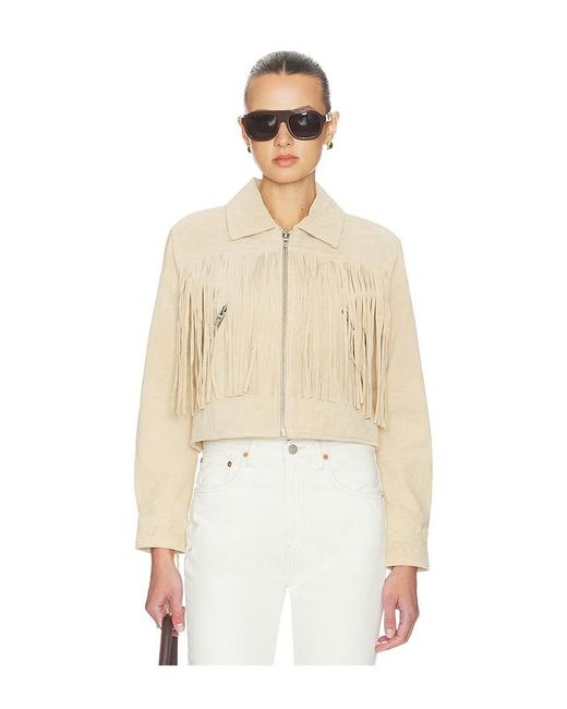 Blank NYC Natural Fringe Jacket