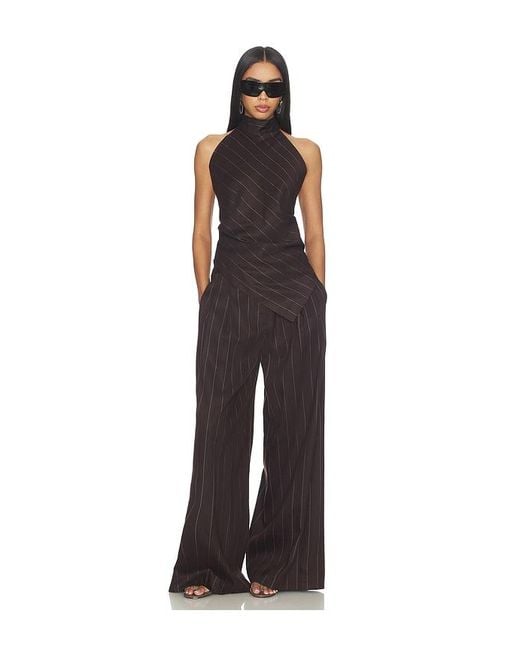 Helmut Lang Black Halter Scarf Top