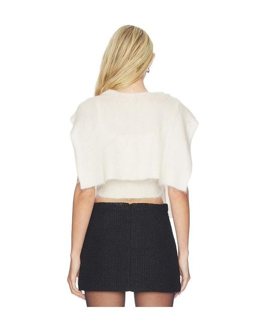 Monse Black Mohair Cami Top Set