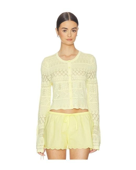 LoveShackFancy Yellow Strick Brigette