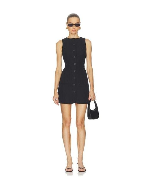 ALIGNE Black Leah Linen Mix Dress