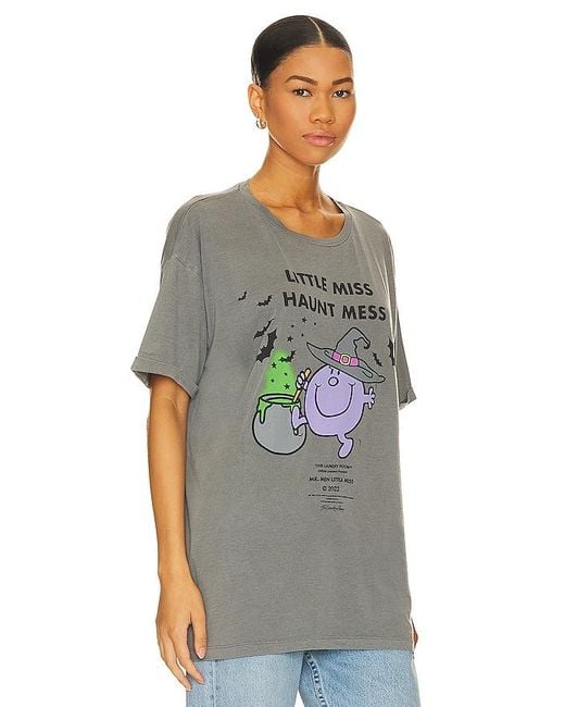 The Laundry Room Gray Little Miss Haunt Mess Oversized Tee